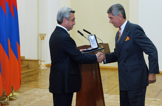 Harout Khatchadourian is Awarded with Movses Khorenatsi Medal